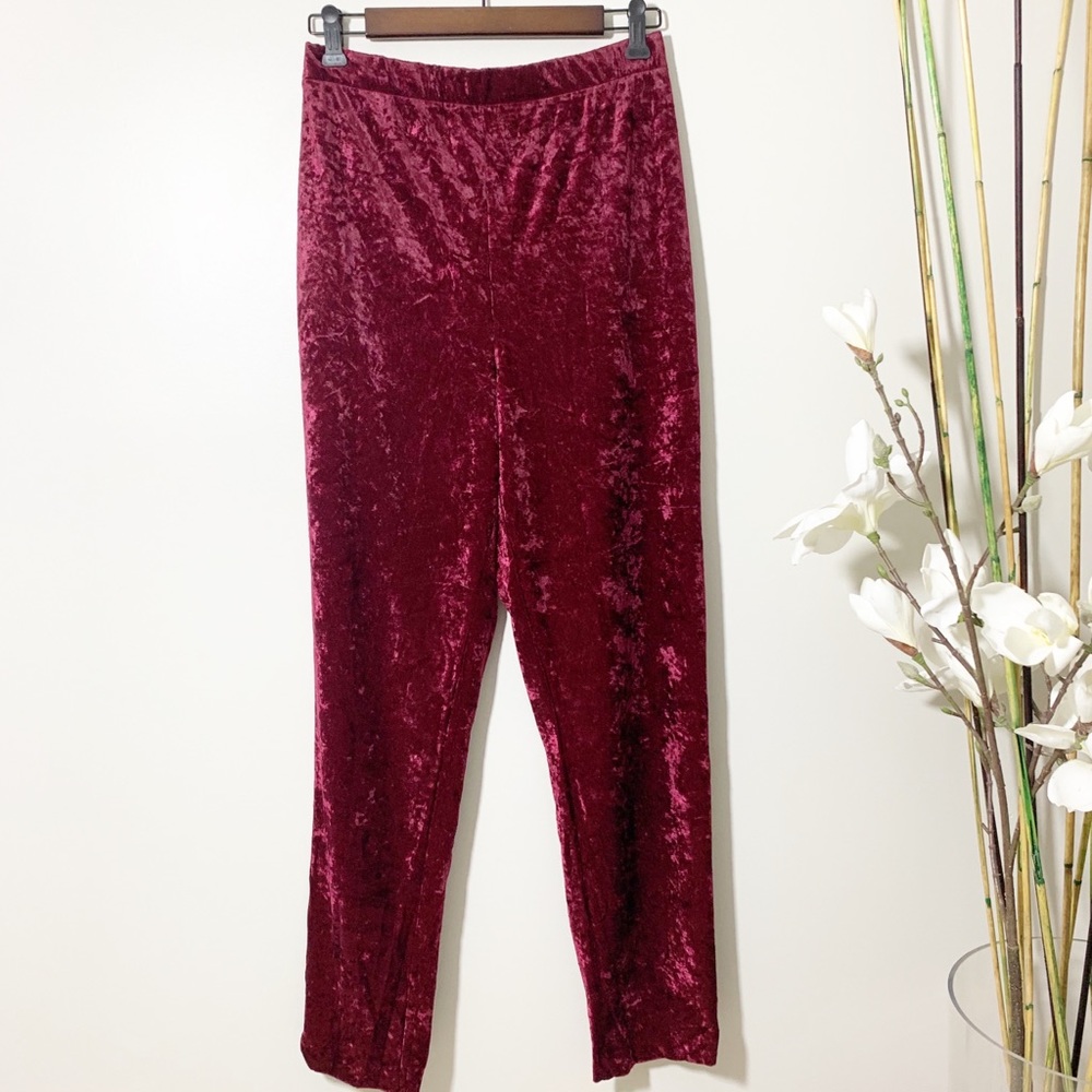 Vintage Crushed Velvet Pants